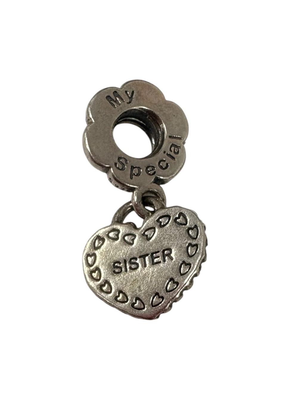 Pandora My Special Sister Heart Dangle Charm - Silver